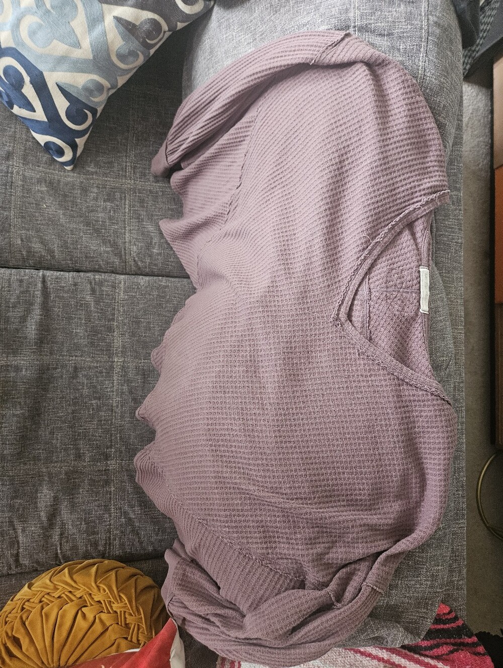 Free People Coraline Thermal Purple top. Large. 38ptp. We The Free - Picture 12 of 13